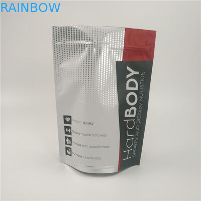 カスタマイズされたCBDはDoypackの無光沢のアルミ ホイルのBaggiesの食糧パッケージの上の立場を袋に入れる