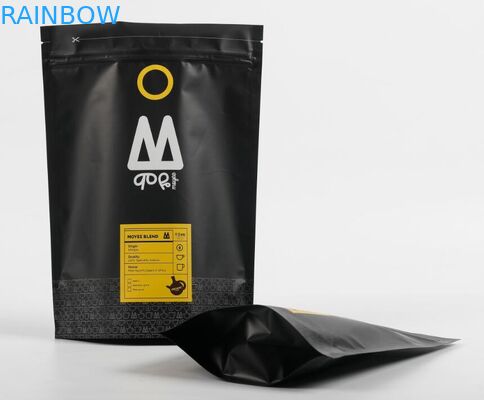 Doypackのクッキーの軽食袋のジッパーが付いている包装の麻袋の上の柔らかいタッチの立場