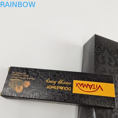 22g磨き粉の重量のVitamaxエネルギー蜂蜜のための甘い蜂蜜箱を包む卸し売り注文の黒い色