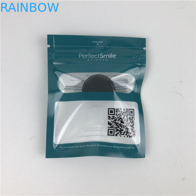 マットの黒の支柱のアライナの平らなマイラーのZiplockは歯の付属品のための明確な前部を袋に入れる