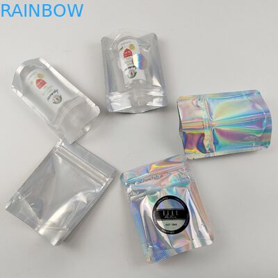 Resealable Childproofジップ ロック式の包装は食糧のために食用明確な前部ホイルの背部を袋に入れる