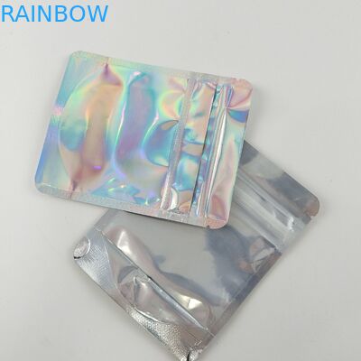 Resealable Childproofジップ ロック式の包装は食糧のために食用明確な前部ホイルの背部を袋に入れる