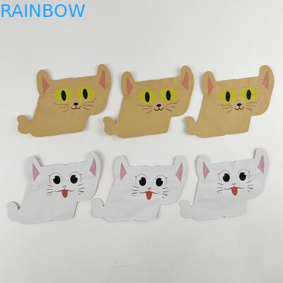 食品等級のジッパーの袋の上の型抜きされた立場を印刷する独特な形ホイルの包装袋デジタル