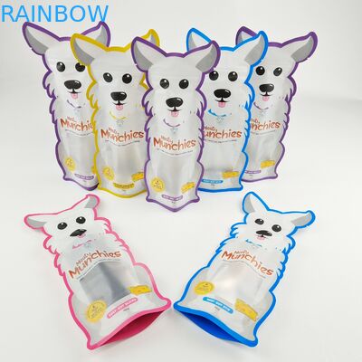 食品等級のジッパーの袋の上の型抜きされた立場を印刷する独特な形ホイルの包装袋デジタル