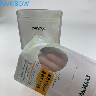 生物分解性PLAのゆとりの窓はカシュー ピーナツ軽食のための袋100g 250g 500gを立てる