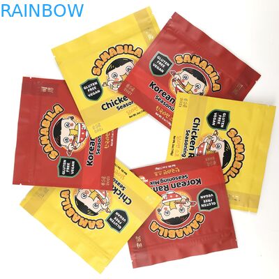 透明な注文の印刷されたマイラーは臭いの証拠の袋3.5g食用のジップ ロック式ホイル袋を袋に入れる