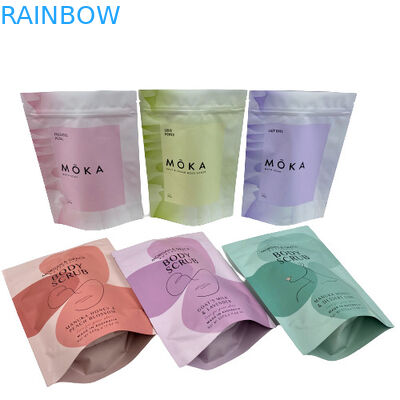 ジッパーのマイラーはボディごしごし洗うバス ソルトのためのポーチ Gravnre の印刷を立てます