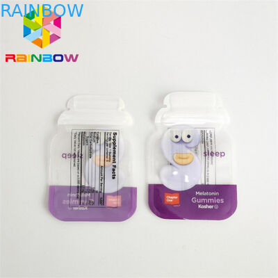 カスタム印刷ダイ カット マイラー バッグ 3.5 g ホログラフィック ホログラム ジップ ロック式の特別な形のバッグ