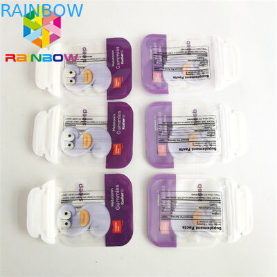 ソフトタッチ食用食品包装袋 3.5g クッキー特別な形状ダイカットマイラーバッグ