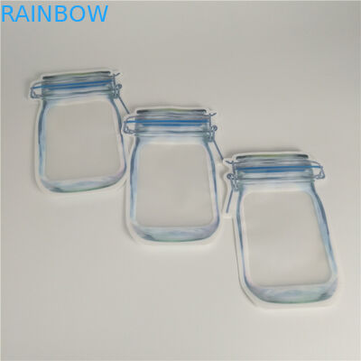 カスタム形状ダイ カット マイラー バッグ 3.5g ホログラフィック ジップ ロック式の臭いの証拠袋