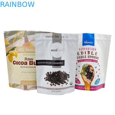 カスタマイズされた食用の包装はジッパーの臭いの証拠が付いている袋袋の上に立つ