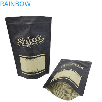 コーヒー茶あなたのロゴの包装の白い曇らされたジップ ロック式袋の臭いの証拠