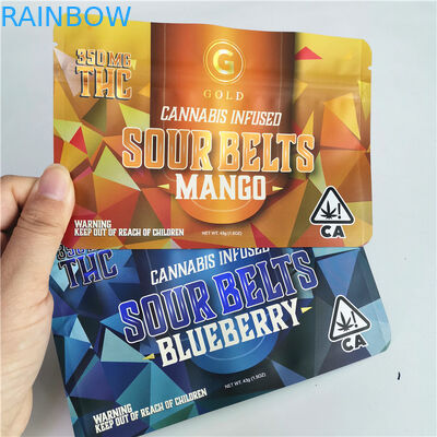 Doypackを印刷するCBDの雑草のマリファナの包装袋420デジタルは草の香を型抜きした