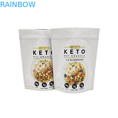 多彩なアルミニウム包装のマイラーはジッパーの袋の上の3.5g自己支持の立場を袋に入れる