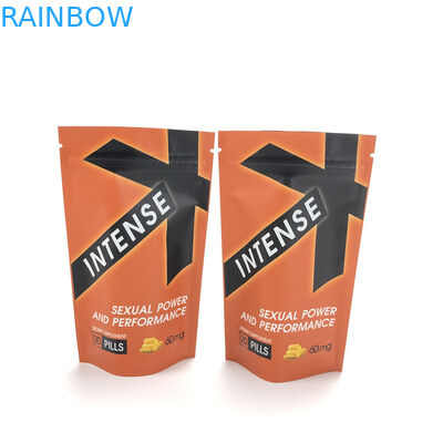 多彩なアルミニウム包装のマイラーはジッパーの袋の上の3.5g自己支持の立場を袋に入れる