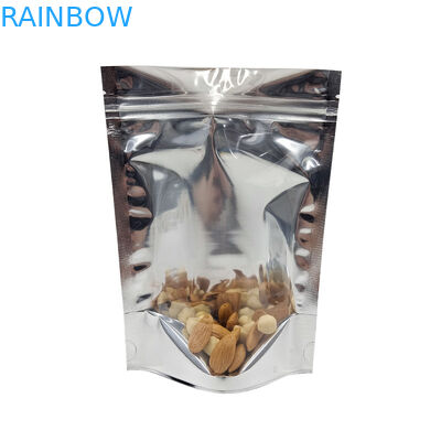 マイラーDoypacの明確な窓の前部銀を包むCMYKのアルミ ホイルはResealable立つ