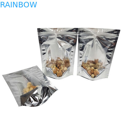 マイラーDoypacの明確な窓の前部銀を包むCMYKのアルミ ホイルはResealable立つ