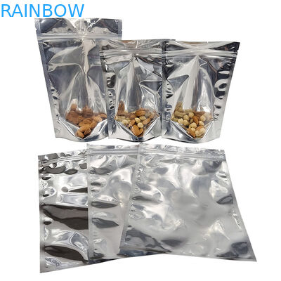 マイラーDoypacの明確な窓の前部銀を包むCMYKのアルミ ホイルはResealable立つ