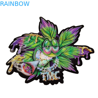 3.5gは臭いの証拠マイラーを袋に入れる習慣を密封した印刷された独特で特別な型抜きされた半端ものが形づけた