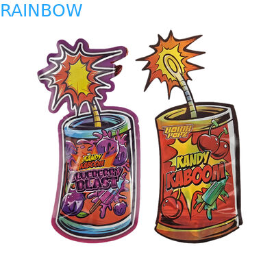 カスタムデザイン 3.5 グラム 7 グラム 14 グラム 28 グラムダイカット袋ジップロック特殊形状チャイルドプルーフカスタム形状マイラースナックバッグ包装