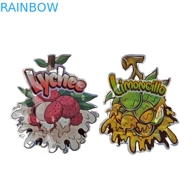 3.5g 7g 14g 28g カスタム デザイン不規則なチャイルド プルーフ ダイ カット スナック形プラスチック包装