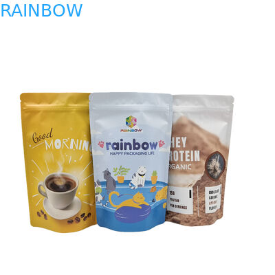 食品グレードの包装カスタムマットアルミホイル食用マイラースナックジップロックバッグ