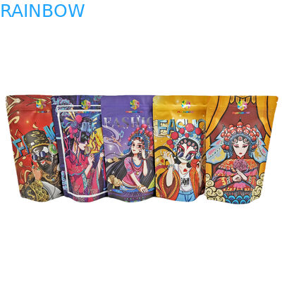 食用ホイルスタンドアップジッパーポーチ 100 グラムプラスチックキャンディ/スナック/コーヒー/ペットフードマイラーバッグ