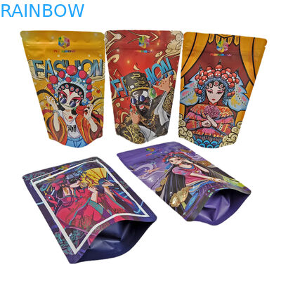 食用ホイルスタンドアップジッパーポーチ 100 グラムプラスチックキャンディ/スナック/コーヒー/ペットフードマイラーバッグ