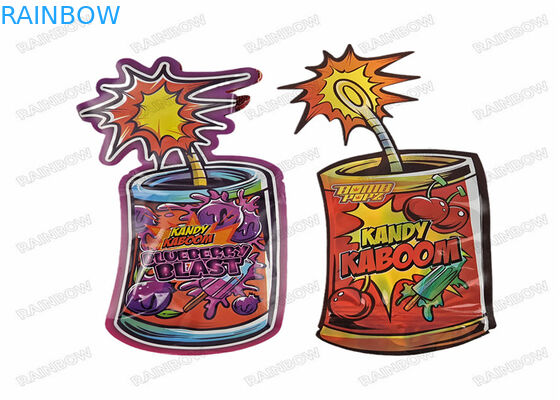 3.5g 7g 14g 28gの特別な定形臭いの証拠の食糧キャンデー袋はマイラーの袋を型抜きした