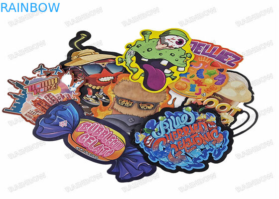 型抜きされた不規則な3.5g軽食袋の特別な定形食糧プラスチック ジップ ロック式の包装のマイラーは袋に入れる