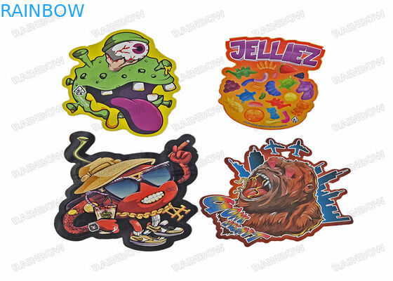 型抜きされた不規則な3.5g軽食袋の特別な定形食糧プラスチック ジップ ロック式の包装のマイラーは袋に入れる