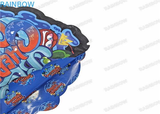 型抜きされた不規則な3.5g軽食袋の特別な定形食糧プラスチック ジップ ロック式の包装のマイラーは袋に入れる