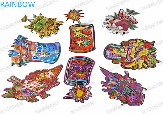 食用のマイラーはジップ ロック式3.5gキャンデーのクッキー袋が付いている型抜きされたpecial定形プラスチック袋を袋に入れる