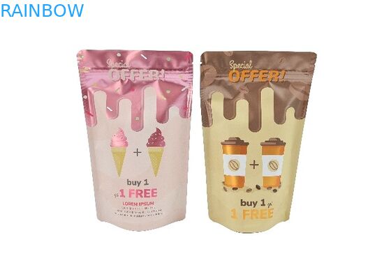 袋の注文の食糧茶包装のアルミ ホイルのマイラー袋の上の無光沢の金属立場