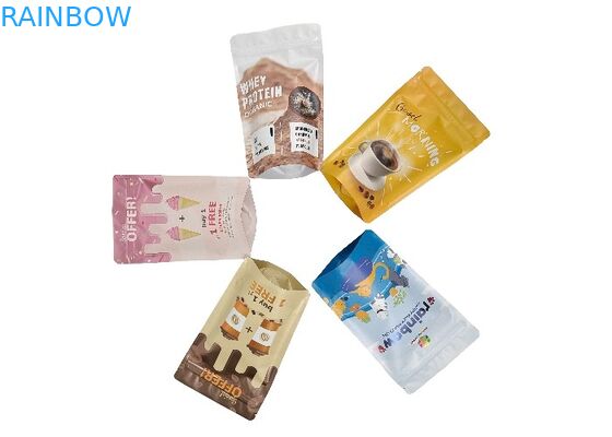 袋の臭いの証拠のResealableマイラー ジップ ロック式袋の上のアルミ ホイルのプラスチック立場