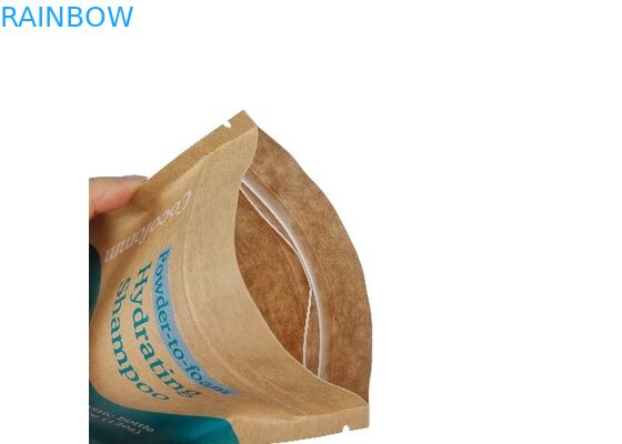 袋の上の卸し売りブラウン クラフト紙のDoypackの臭いの証拠の食用の包装の立場