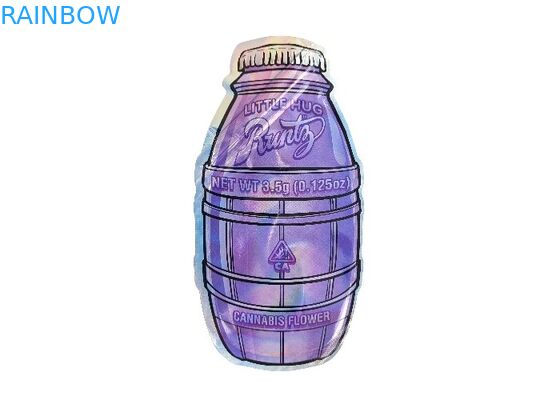 プラスチックによって型抜きされる習慣マイラーは3.5gを塗る特別な定形ホログラムを袋に入れる