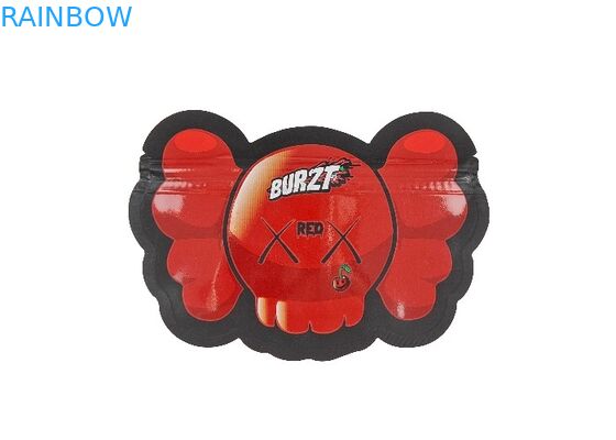 注文のロゴによって印刷されるプラスチック臭いの証拠の袋0.125oz 1ozジップ ロック式の食用のマイラー袋