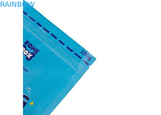 袋の注文のペット フード包装袋の上の生物分解性のクラフト紙の立場