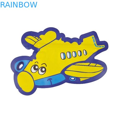 レーザー光線写真印刷の型抜きされたマイラー袋3.5g 7gの特別で不規則な定形Ziplock