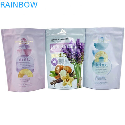 カスタム デジタル プリント プライベート ラベル スパ ギフト 天然 エプソム 塩 浴塩 梱包 バッグ マイラー バッグ 250g ボディスクロール