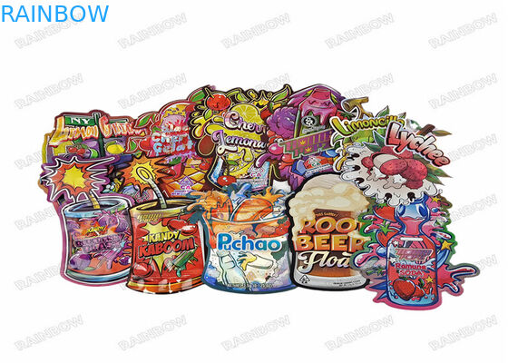 3.5g 食用デジタル印刷 食品包装 スタンドアップバッグ シープロック 臭いを防ぐプラスチックバッグ