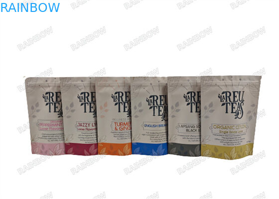 デジタル印刷 4オンス 茶の臭いがなく プラスチックバッグ スタンドアップマット 完成袋