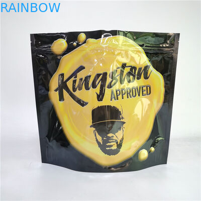 デジタルプリントバッグ 3.5G 1LB ソフトタッチ ホログラフィックバッグ 高防臭 防臭 防子 ツィッパー スタンドアップバッグ