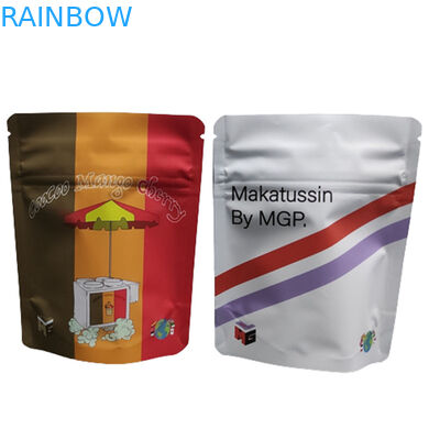 デジタルプリントバッグ 3.5G 1LB ソフトタッチ ホログラフィックバッグ 高防臭 防臭 防子 ツィッパー スタンドアップバッグ