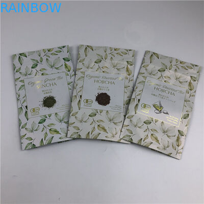 カスタマイズされたデジタル印刷袋 金属ゴールドロゴ スタンドアップ茶包装袋