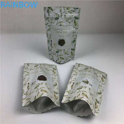 カスタマイズされたデジタル印刷袋 金属ゴールドロゴ スタンドアップ茶包装袋