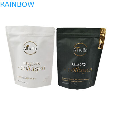 オーダーメイド 防湿 スタンドアップ ポッチ 熱印印付き カーフ紙袋 ローゴ付き 環境に優しい 臭いを防げる袋