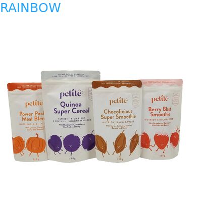 オーダーメイド 食用プラスチック包装 生物分解性袋 アルミニウム製シートシートロック ティー・コーヒー・スナック用ドイパック