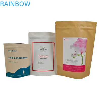 生物分解可能 ドイパック リサイクル可能 カスタム スタンドアップ ポケット  Zip ロック クラフト 紙袋 食用 包装 袋